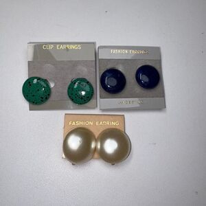 Clip on Vintage 90's earrings New Deadstock